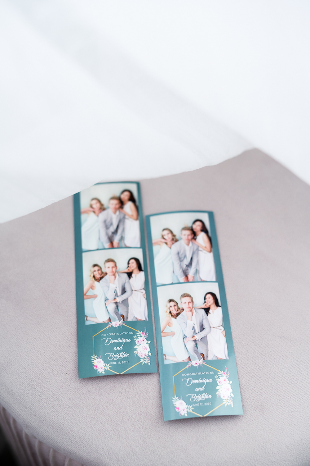 Photo booth printed photos